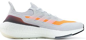 TÊNIS ADIDAS ULTRABOOST 21 ' GRAY SCREAMING ORANGE '