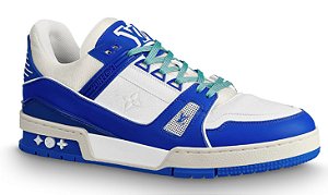 TÊNIS LOUIS VUITTON TRAINER ' WHITE/BLUE '