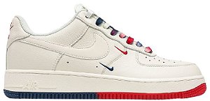 TÊNIS NIKE AIR FORCE 1 '07 LOW ' UNIVERSITY RED WHITE BLUE '