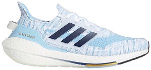 TÊNIS ADIDAS ULTRABOOST 21 ' WHITE CLEAR BLUE '