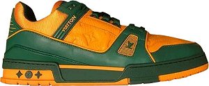 TÊNIS LOUIS VUITTON TRAINER GREEN ORANGE