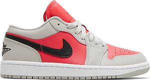 AIR JORDAN 1 LOW LIGHT IRON ORE SIREN RED