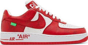 NIKE AIR FORCE 1 LOW WHITE COMET RED X LOUIS VUITTON