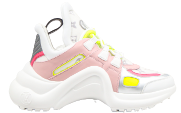 TÊNIS LOUIS VUITTON ARCHLIGHT TRAINER PINK YELLOW