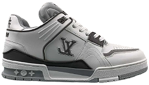 TÊNIS LOUIS VUITTON TRAINER GREY SILVER