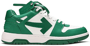 TÊNIS OFF-WHITE OUT OFFICE LOW ' WHITE GREEN '