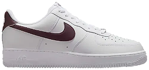 NIKE AIR FORCE 1  07' ' WHITE BURGUNDY CRUSH '