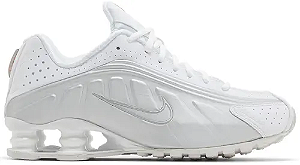 NIKE SHOX R4 WHITE METALLIC