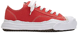 TÊNIS MAISON MIHARA YASUHIRO HANK OG SOLE CANVAS LOW ORANGE