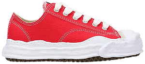TÊNIS MAISON MIHARA YASUHIRO HANK OG SOLE CANVAS LOW RED
