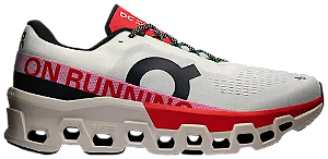 TÊNIS ON CLOUDMONSTER 2 ' IVORY SILVER RED '