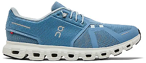 TÊNIS ON CLOUD 6 CHAMBRAY WHITE