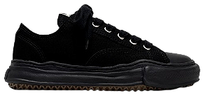 TÊNIS MAISON MIHARA YASUHIRO PETERSON OG SOLE CANVAS LOW TOP BLACK
