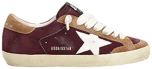 TÊNIS GOLDEN GOOSE SUPER-STAR ' BORDEAUX BROWN '