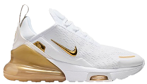 NIKE AIR MAX 270 PREMIUM WHITE GOLD