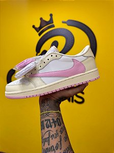 Air Jordan 1 low Travis Scott x sail tropical pink shy pink muslin- A PRONTA ENTREGA