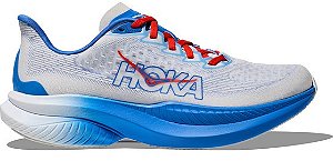 TÊNIS HOKA MACH 6 ' WHITE BLUE RED '