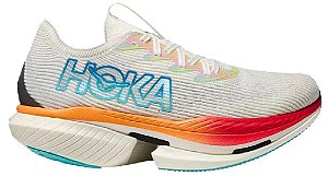 TÊNIS HOKA CIELO X1 WHITE BLUE LASER ORANGE