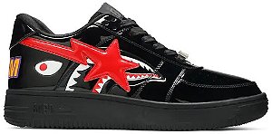 TÊNIS A BATHING APE BAPE STA M2 ' SHARK FACE - BLACK '