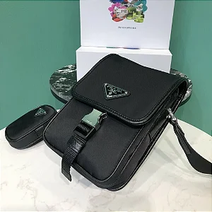 BOLSA PRADA RE-NYLON AND SAFFIANO LEATHER SHOULDER