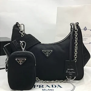 BOLSA PRADA RE-EDITION 2005 EM NYLON BLACK