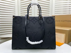 BOLSA LOUIS VUITTON ONTHEGO EMPREINTE GIANT MONOGRAM GM BLACK