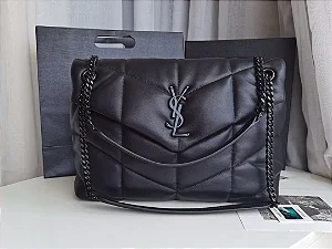 BOLSA SAINT LAURENT YVES MEDIUM PUFFER IN NAPPA LEATHER