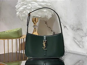 BOLSA SAINT LAURENT YVES MINI LE 5 TO 7 LEATHER GREEN
