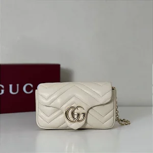 BOLSA GUCCI MARMONT MINI WHITE