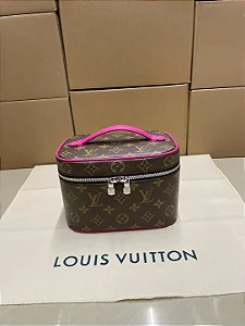 BOLSA LOUIS VUITTON NICE NANO MONOGRAM CANVAS PINK TRIM