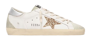 TÊNIS GOLDEN GOOSE SUPER-STAR GLITTER GOLD