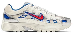 NIKE P-6000 SAIL WHITE RED