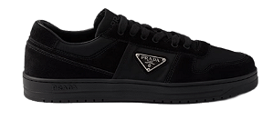 TÊNIS PRADA DOWNTOWN RE-NYLON AND SUEDE SNEAKERS