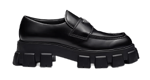 TÊNIS PRADA BRUSHED LEATHER MONOLITH