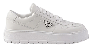 TÊNIS PRADA LEATHER SNEAKER WHITE