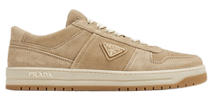 TÊNIS PRADA DOWNTOWN SUEDE BEIGE