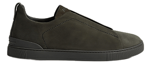 TÊNIS ZEGNA TRIPLE STITCH GREEN CALF