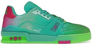 TÊNIS LOUIS VUITTON TRAINER GREEN OMBRE