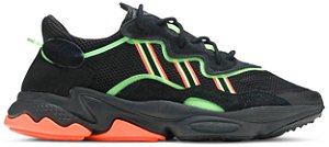 TÊNIS ADIDAS OZWEEGO ' BLACK GREEN ORANGE '