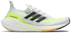 TÊNIS ADIDAS ULTRABOOST 21 'WHITE SOLAR YELLOW'