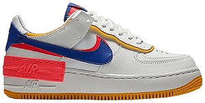 TÊNIS NIKE AIR FORCE 1 SHADOW ' WHITE CRIMSON BLUE '