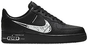 TÊNIS NIKE AIR FORCE 1 LOW ' SKETCH BLACK '