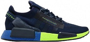 TÊNIS ADIDAS NMD R1 V2 ' COLLEGIATE NAVY SIGNAL GREEN '