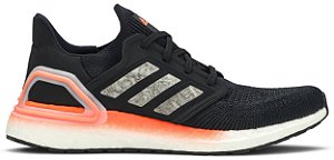 TÊNIS ADIDAS ULTRABOOST 20 CORE BLACK ' SIGNAL CORAL '