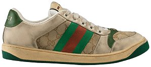 SAPATÊNIS GUCCI GG SCREENER DISTRESSED ' GG CANVAS '