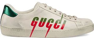 SAPATÊNIS GUCCI ' GUCCI BLADE - DISTRESSED WHITE '