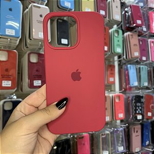 Capa Vermelho Rouge Estilo Original para iPhone 14 Pró Max