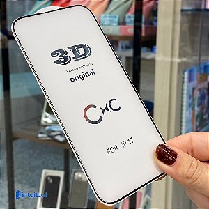 Película de Vidro 3D iPhone 17 / 17 Pro / iPhone 16 Pro