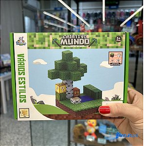 Cubo Magnético Empilhável Criativo Mundo 48 Peças - Estilo Minecraft
