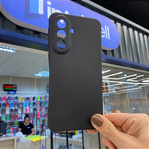 Capa de Silicone para Samsung Galaxy A57 e Galaxy A37 Soft Touch Fosca Preta